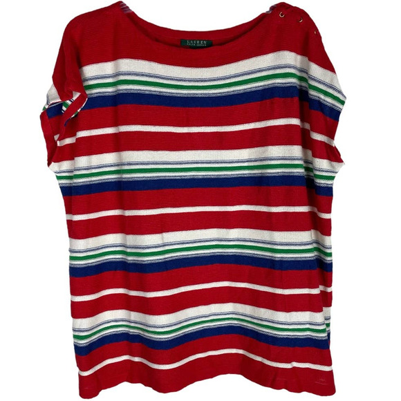 Lauren Ralph Lauren Tops - Lauren Ralph Lauren Striped knit top size 1X